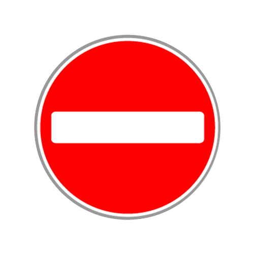 Panneau de signalisation - Sens interdit
