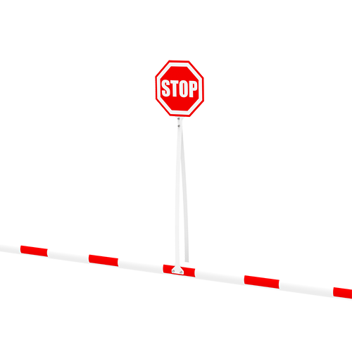 [112843] Support pour panneau de signalisation
