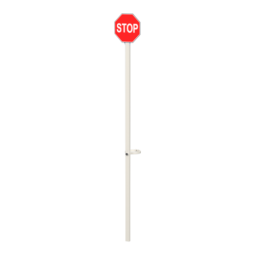Support articulé pour panneau de signalisation - Stop