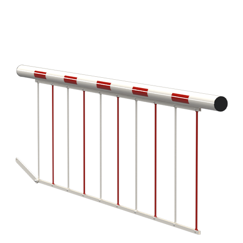 Lisse de barrière rond avec herse articulée H-25S/H-36S