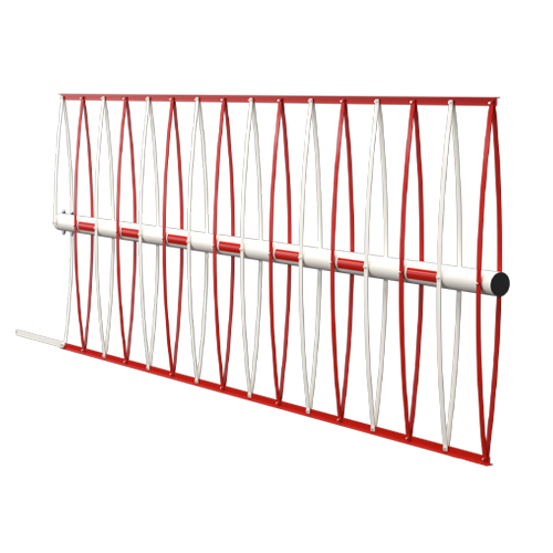 Lisse de barrière avec herse articulée inférieure et supérieure H-912DS